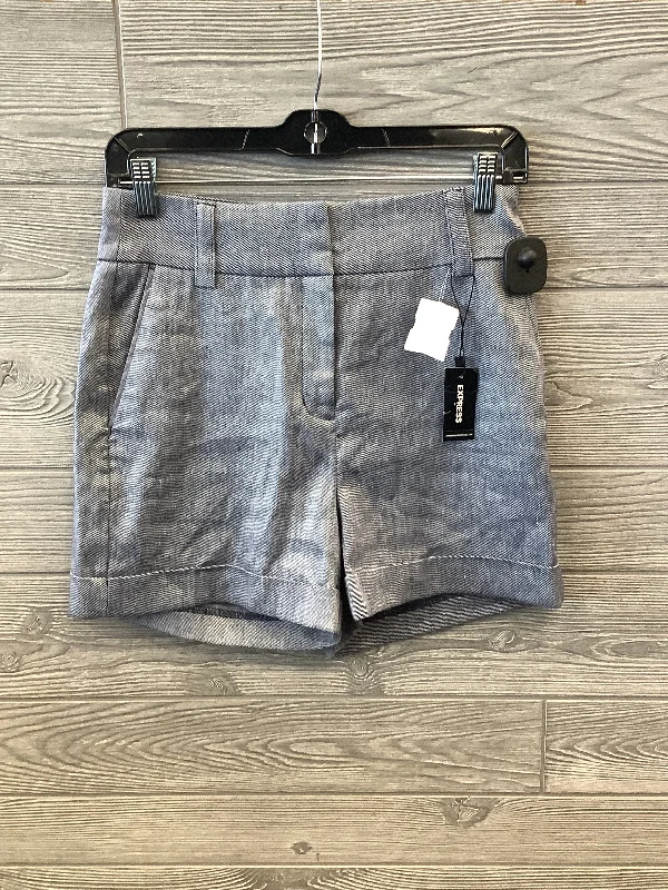 Casual Shirts Shorts By Express In Blue, Size: 2