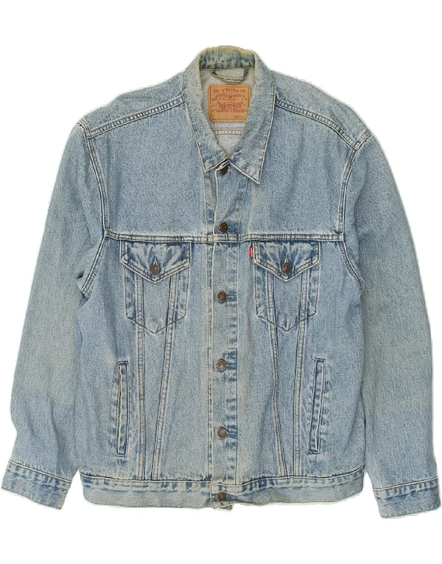 LEVI'S Mens Denim Jacket UK 44 2XL Blue Cotton