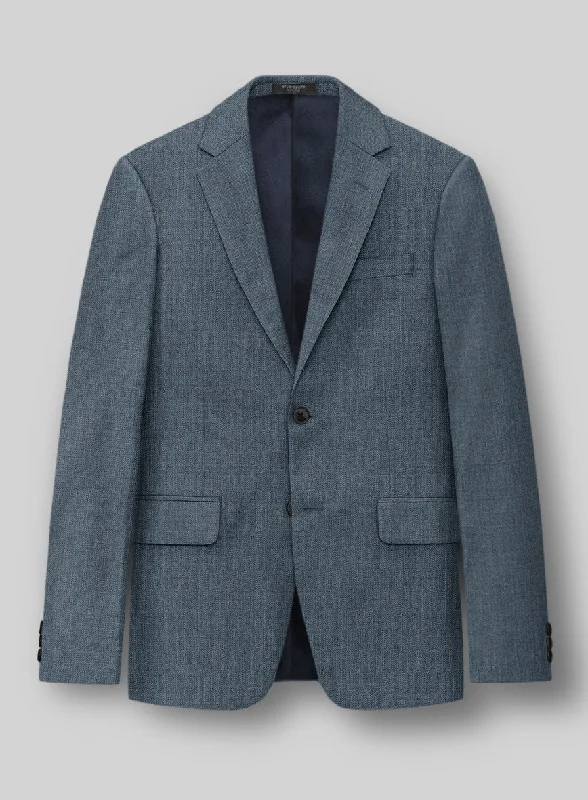 Napolean Stretch Pacific Blue Wool Jacket