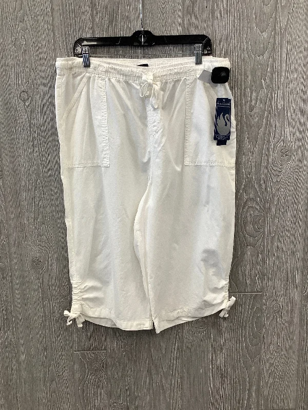 Warm Sweaters Capris By Gloria Vanderbilt In White, Size: 1x