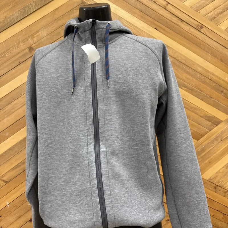 Prana - Men's Full-Zip Hoodie - MSRP $140: Grey-men-LG