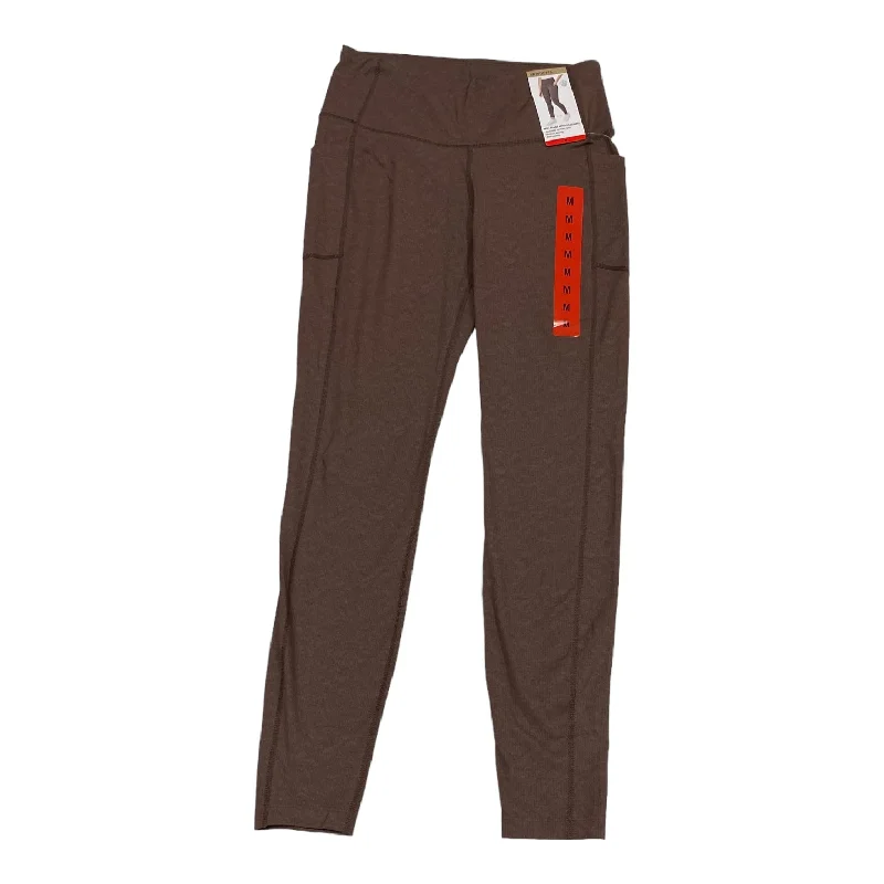All-Season Jackets Athletic Leggings By Mondetta In Brown, Size: M