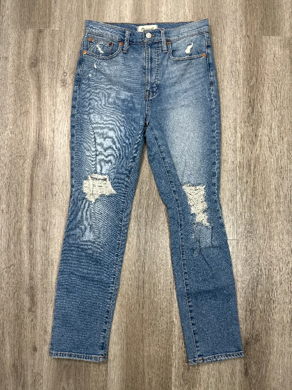 Jeans Straight By Madewell In Blue Denim, Size: 2