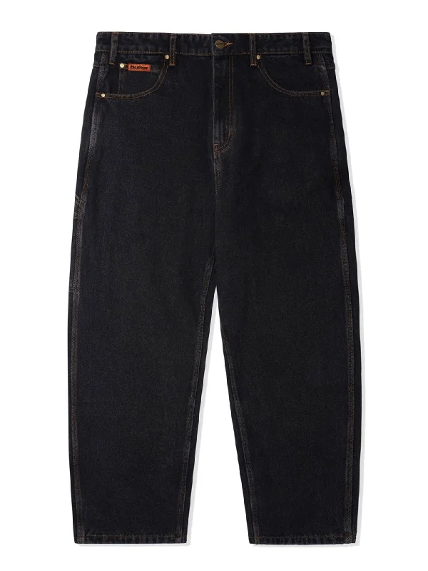 Baggy Washed Black Jeans