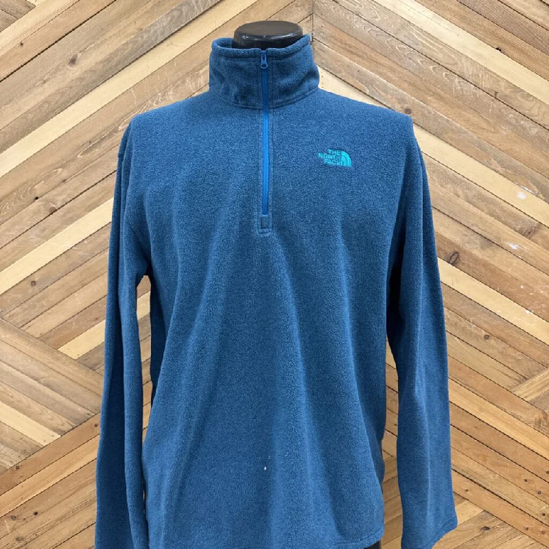 The North Face Men's Fleece Pullover Jacket: blue-men-LG