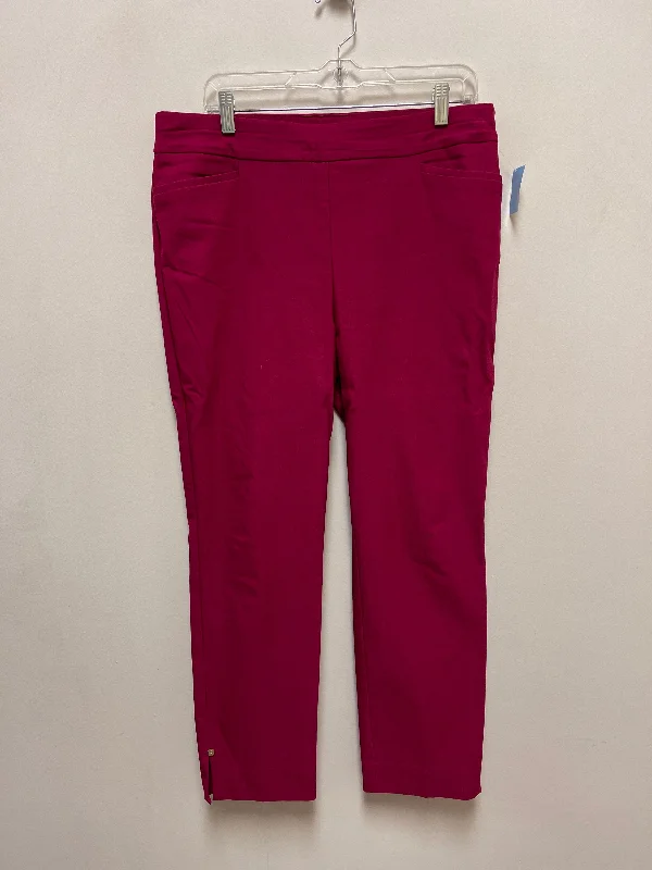 Sporty Jackets Pants Dress By Chicos In Purple, Size: 10