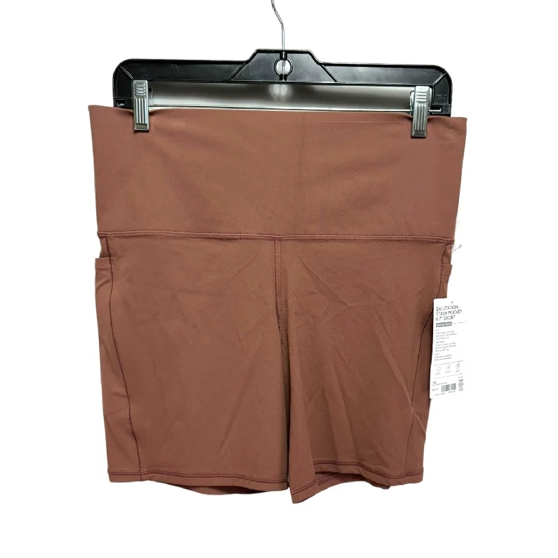 Versatile Outfits Athletic Shorts By Athleta In Brown, Size: 1x
