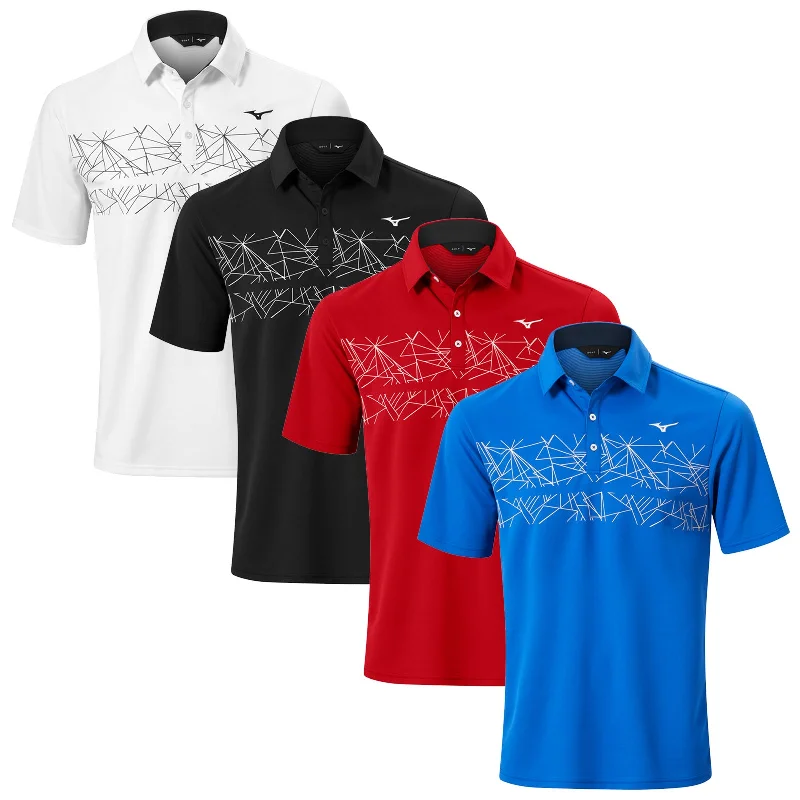 Mizuno Mens Breath Thermo Graphic Polo Shirt