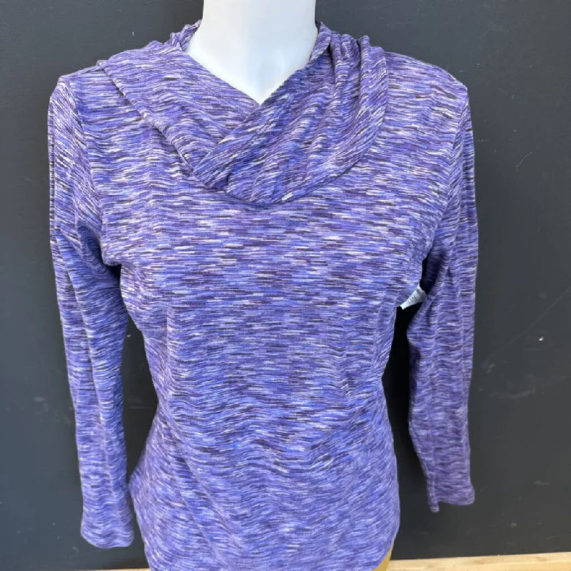 Columbia - Women's Hooded L/S Shirt - MSRP comp $70: Purple-women-LG