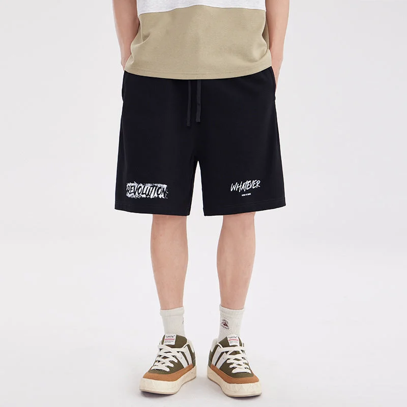 Men's Loose Casual Straight-leg Middle Pants