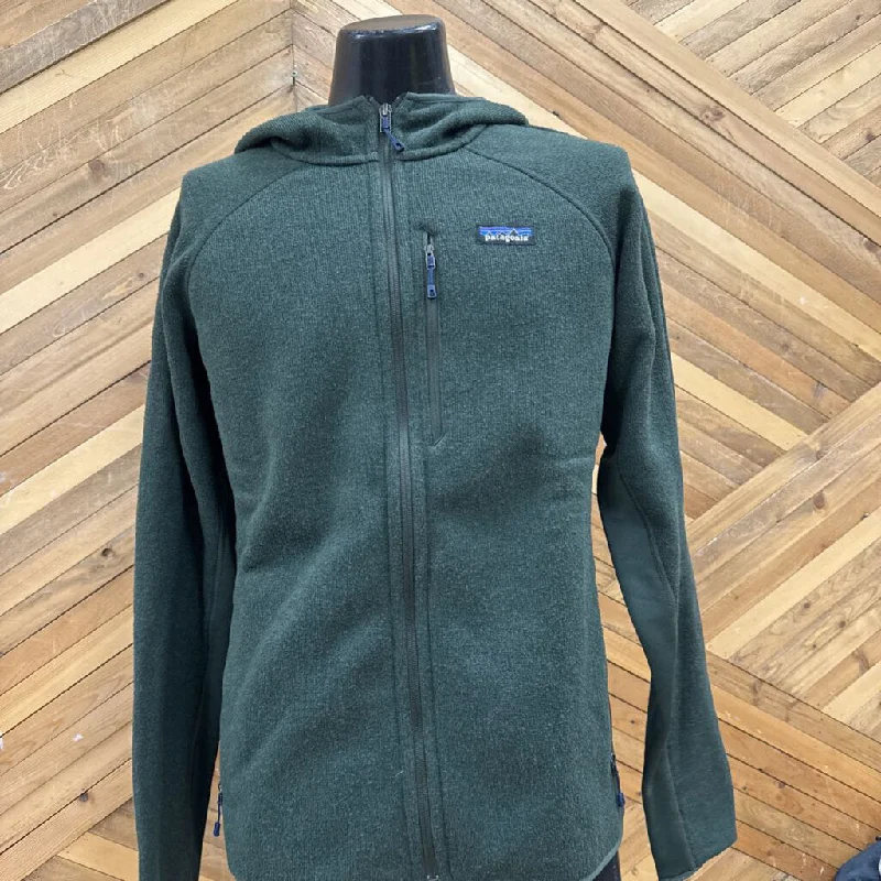 Patagonia - Men's Performance Better Sweater Hoody Full-Zip Fleece - MSRP $229: Green-men-LG