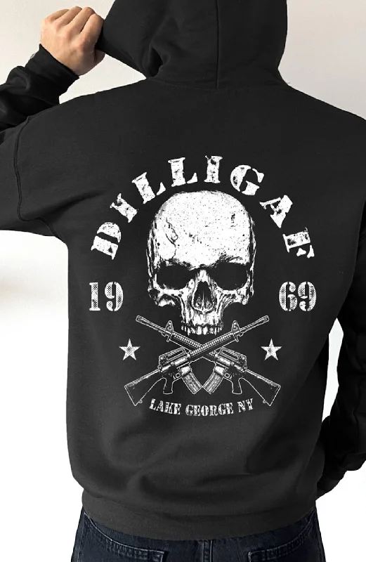 Skull w/ Guns Pullover Hoodie