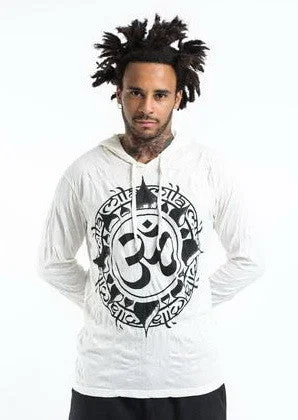 Sure Design Unisex Infinitee Ohm Hoodie White