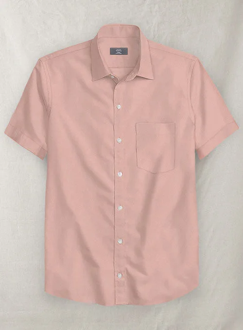 Man Pink Stretch Poplene Shirt