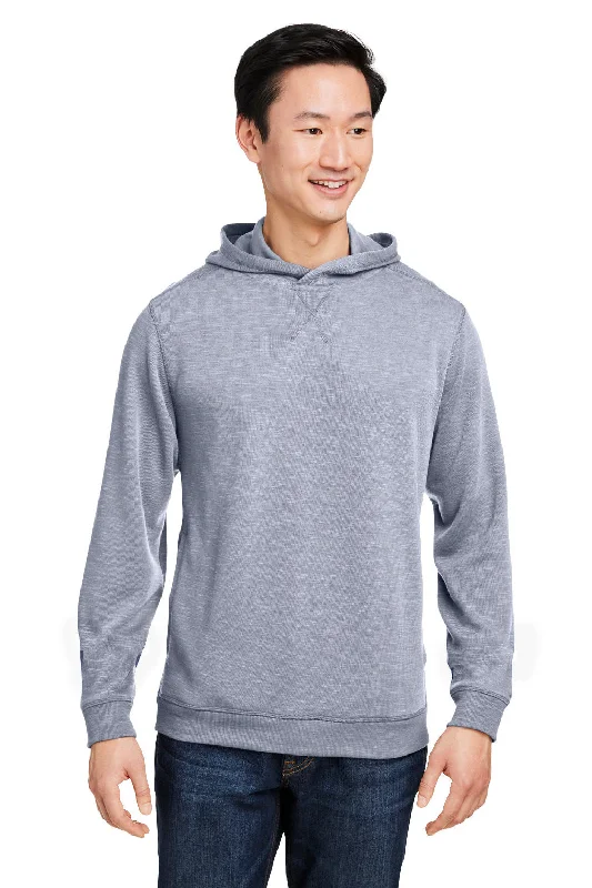 Nautica Mens Sun Surfer Supreme Hooded Sweatshirt Hoodie w/ Pockets - Vintage Pebble Grey