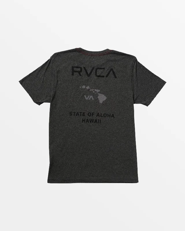 State Of Aloha Tee - Pirate Black