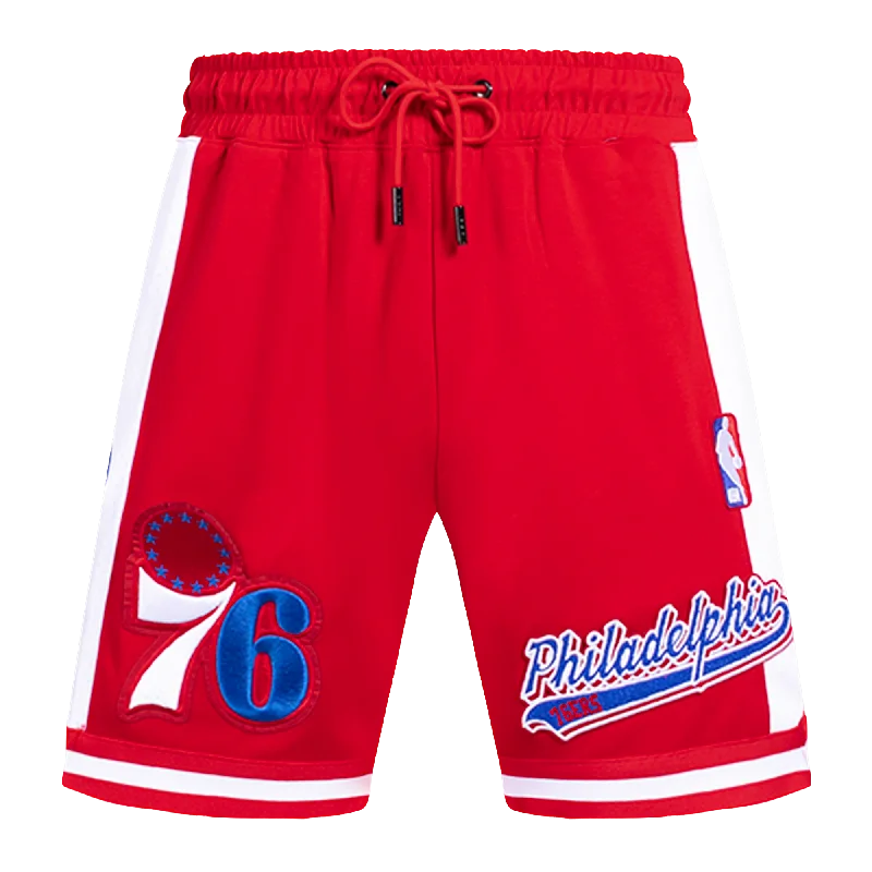 NBA PHILADELPHIA 76ers SCRIPT TAIL MEN'S DK 2.0 SHORT (RED)