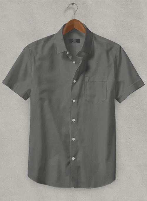 Graphite Stretch Poplene Shirt