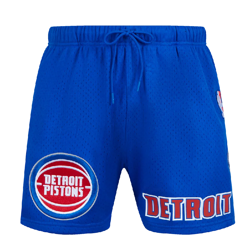 NBA DETROIT PISTONS CLASSIC MESH MEN'S SHORT (ROYAL BLUE)