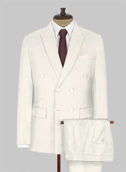 Ivory Double Breasted Dinner Suit