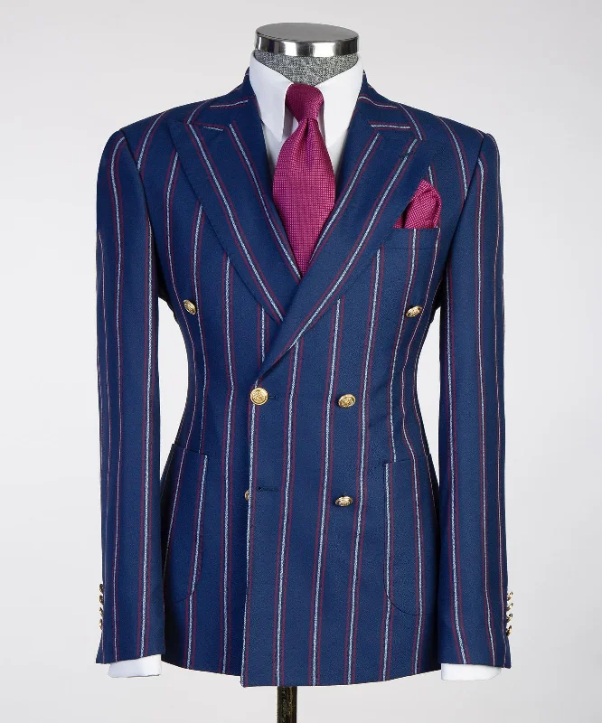 Sartoria Navy Blue Double Breasted Suit