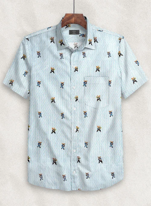 Italian Cotton Sporty Bear Shirt