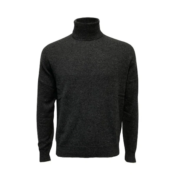 Cashmere Roll Neck Sweater Charcoal