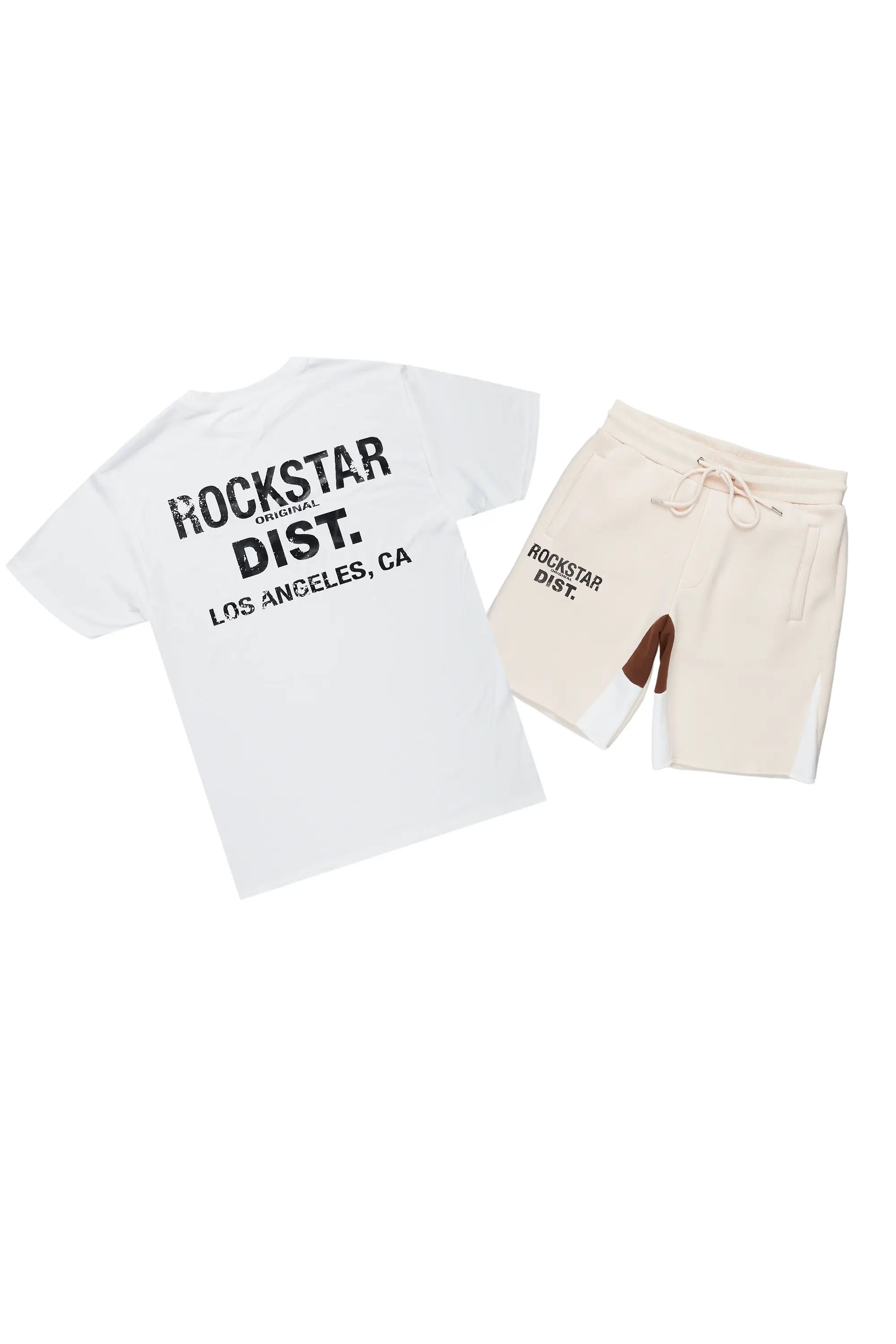 Buck 3.0 White/Beige T-Shirt Short Set