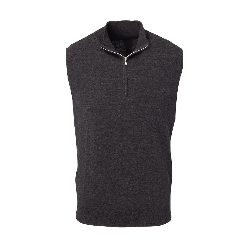 THE CHITOWN MERINO HALF ZIP VEST- IS85708HZVE