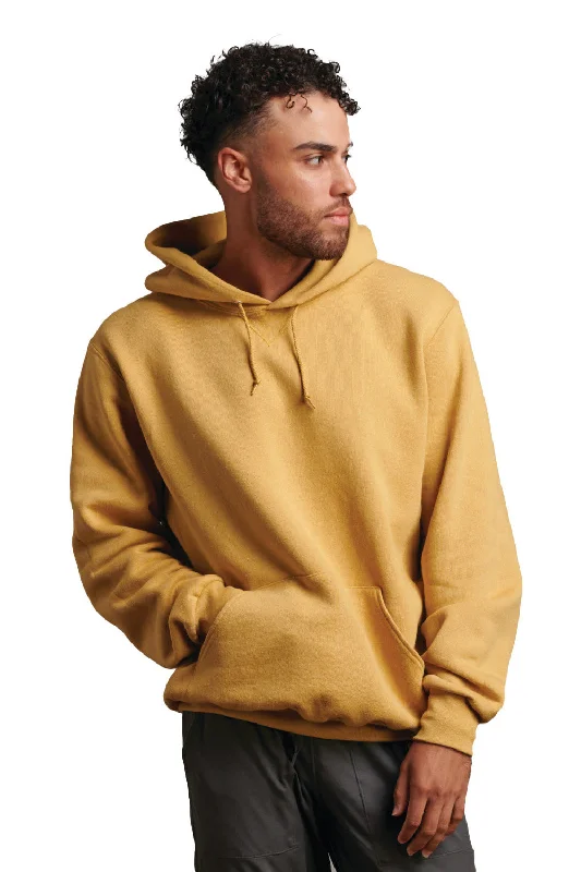 Russell Athletic Mens Dri-Power Moisture Wicking Hooded Sweatshirt Hoodie w/ Pouch Pocket - Almond