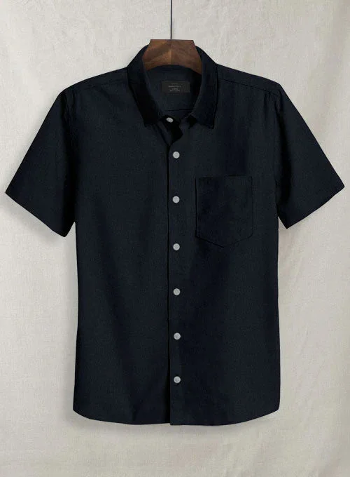 Navy Stretch Poplene Shirt