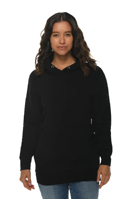 Lane Seven Mens Hooded Sweatshirt Hoodie w/ Pouch Pocket - Black