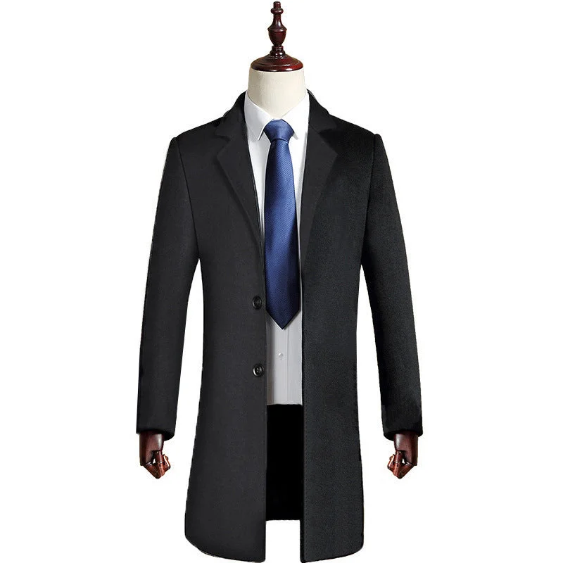 37 Wool Single Breasted Black