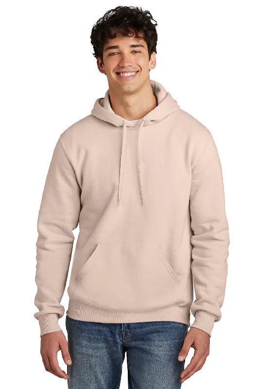 Jerzees Mens Eco Premium Moisture Wicking Hooded Sweatshirt Hoodie w/ Pouch Pocket - Blush Pink