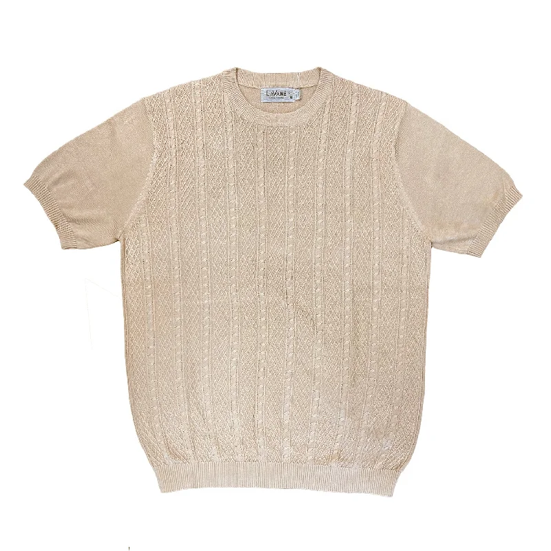 Lavane Crew Neck Short Sleeve - Sand