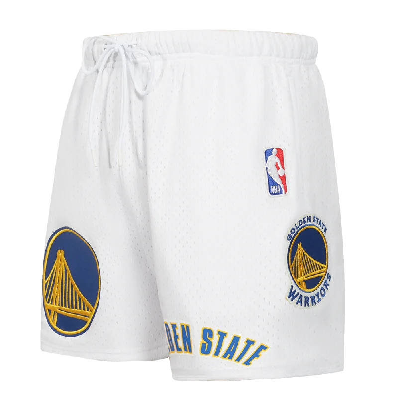 NBA GOLDEN STATE WARRIORS CLASSIC MESH MEN'S SHORT (WHITE)