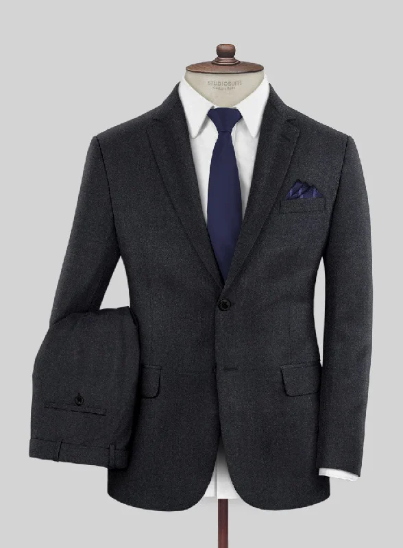 Scabal Sapphire Dark Gray Wool Suit