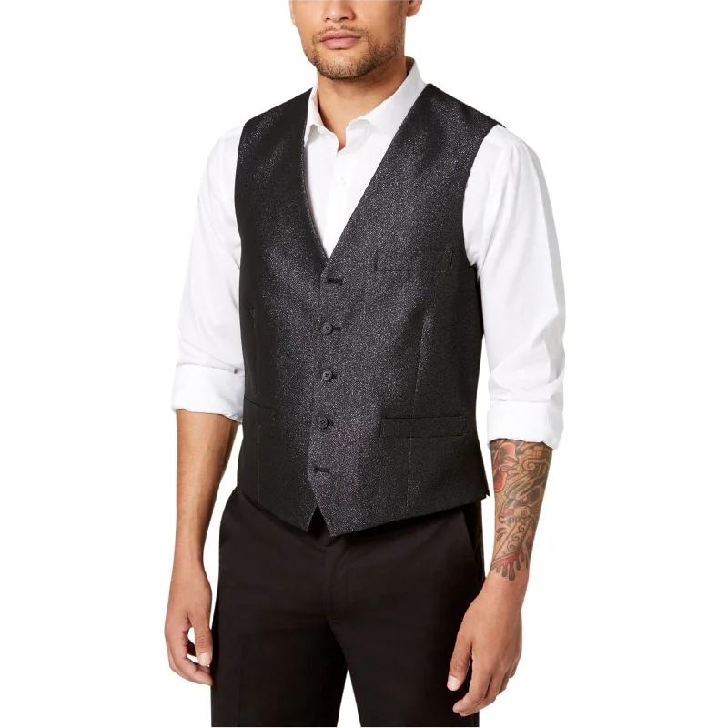 I-N-C Mens Embellished Five Button Vest