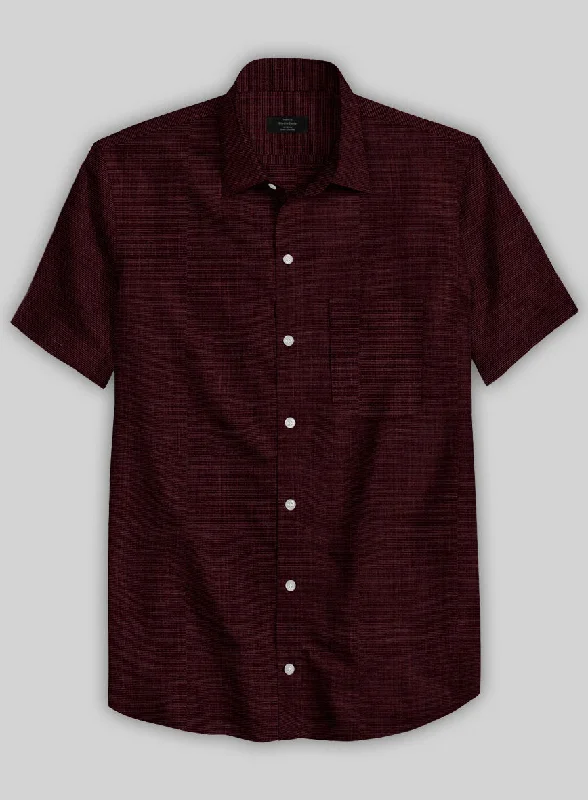 Filafil Poplene Burgundy Shirt