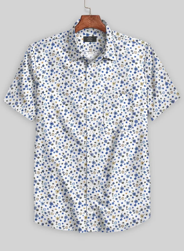 Italian Cotton Ditsy Shirt