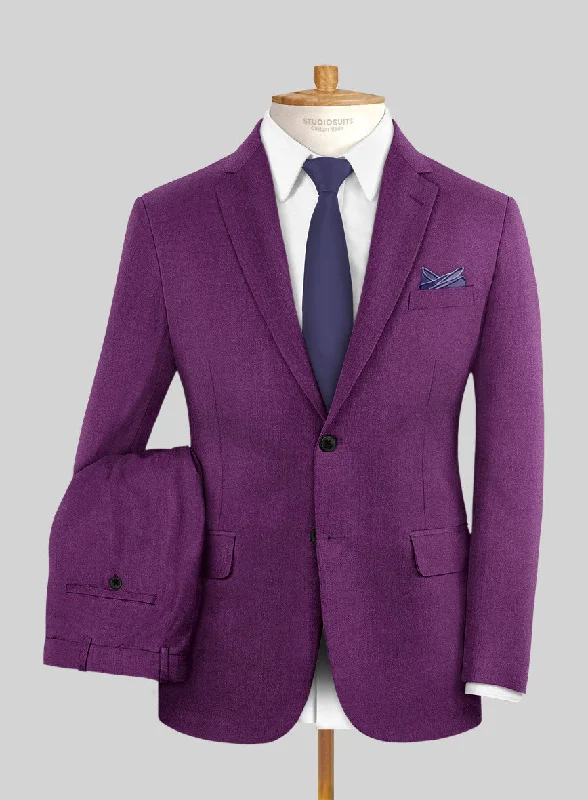 Italian Turna Purple Flannel Suit