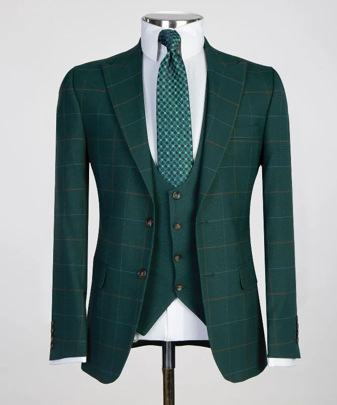 Men’s Three pieces Green Suit