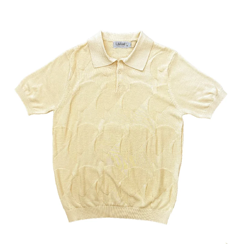 Lavane Short Sleeve Fancy Polo Shirt - Gold