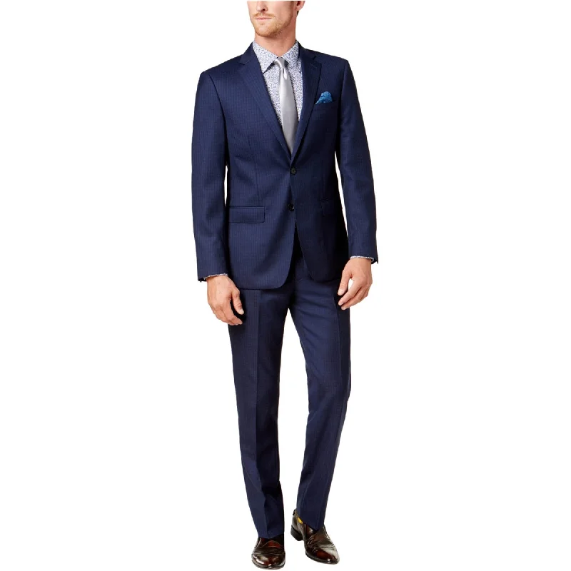 Tallia Mens Tonal Grid Formal Tuxedo