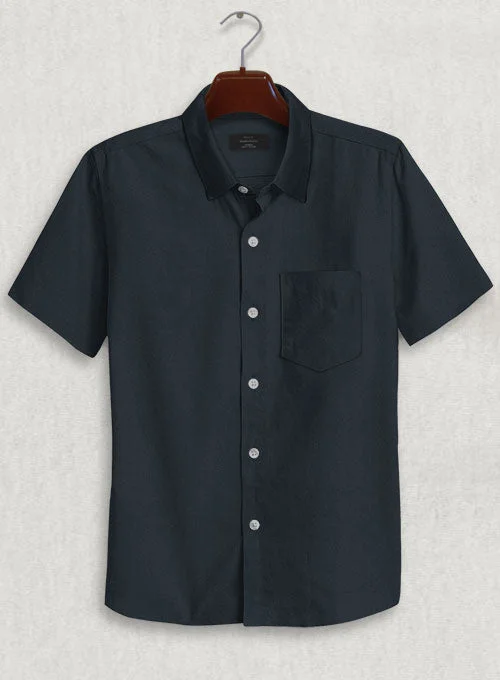 Dark Navy Stretch Twill Shirt