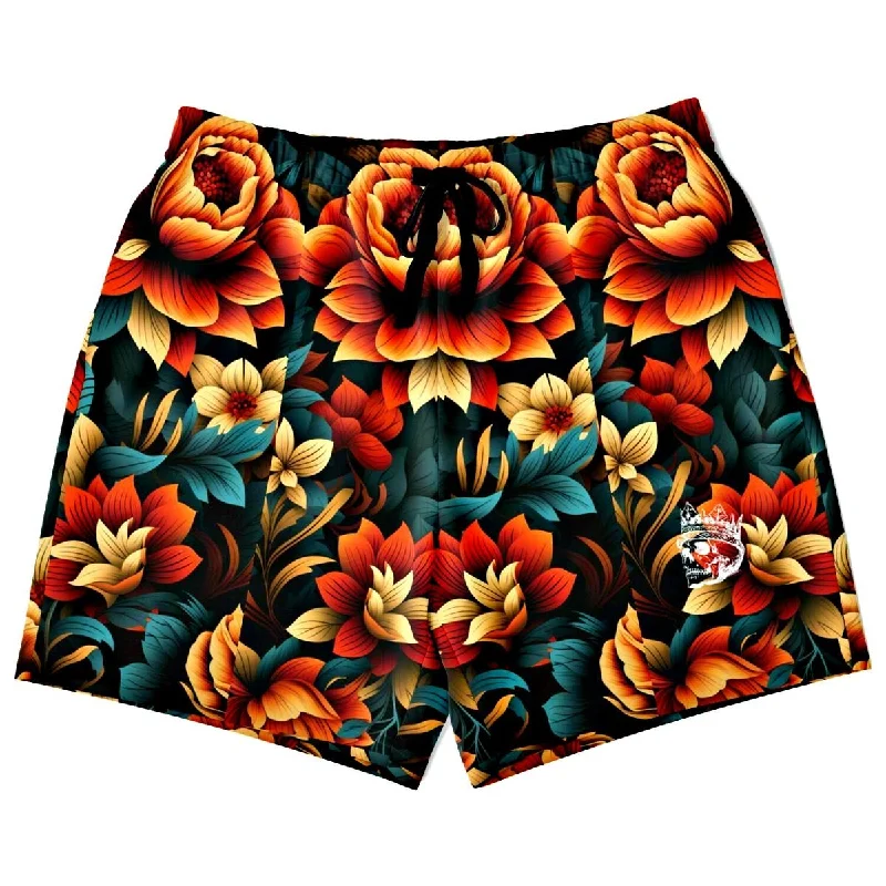 Spring Flowers Athletic Shorts