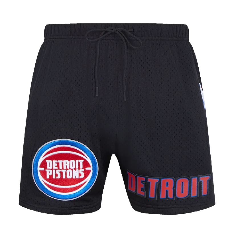 NBA DETROIT PISTONS CLASSIC MESH MEN'S SHORT (BLACK)