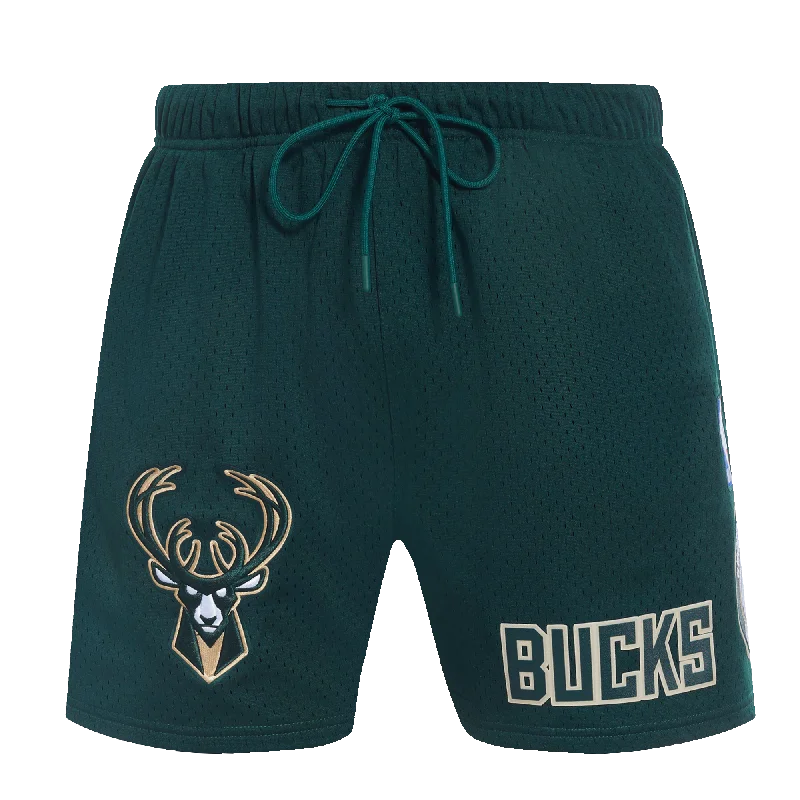 NBA MILWAUKEE BUCKS CLASSIC MESH MEN'S SHORT (FOREST GREEN)