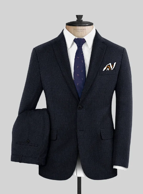 Scabal Sapphire Yaime Blue Wool Suit