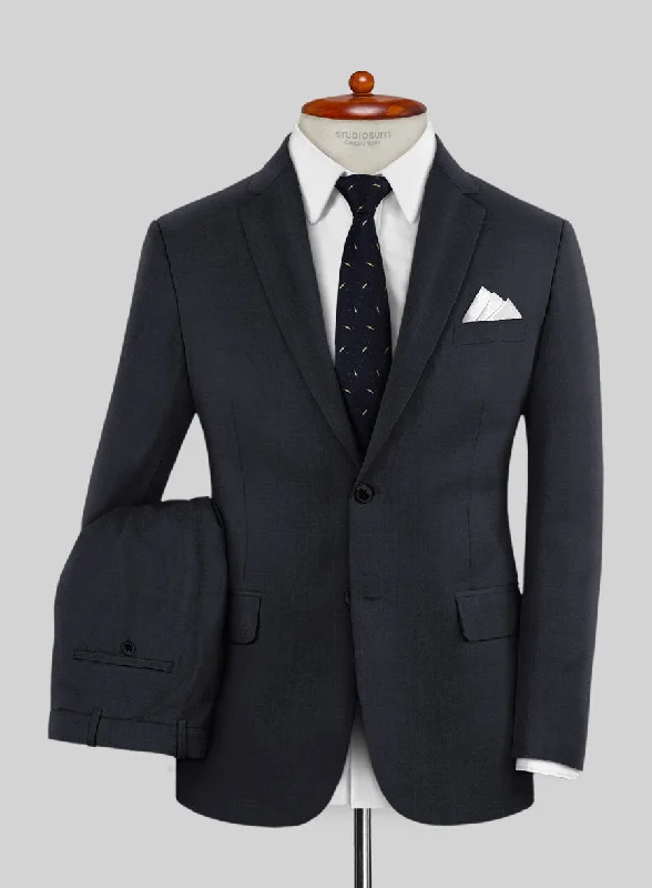 Scabal Cosmopolitan Midnight Blue Wool Suit